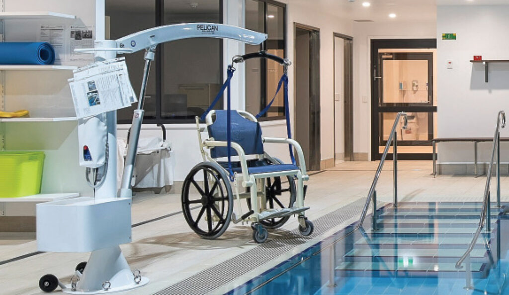 Pelican Pool Hoist with Aquatic Wheelchair