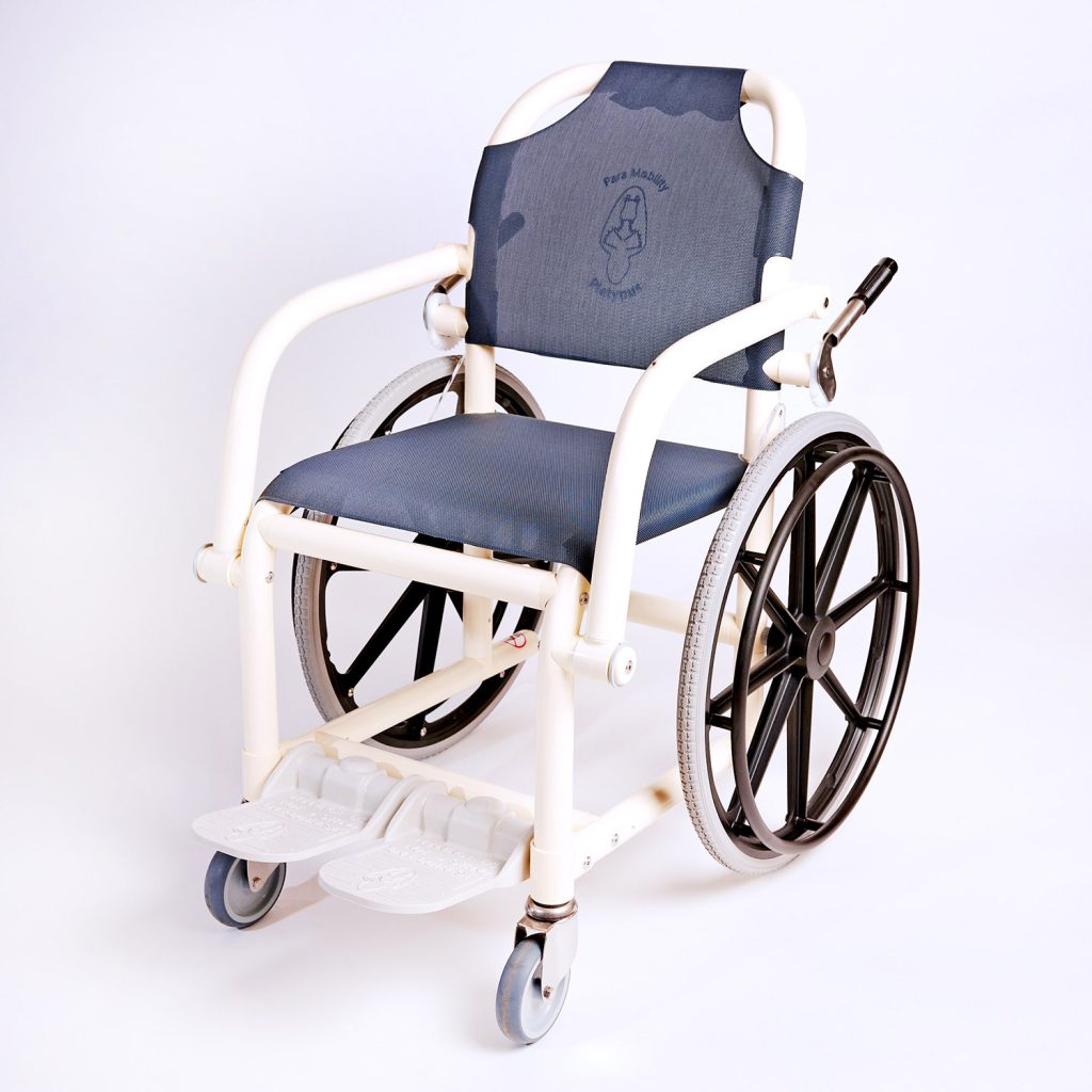 Aquatic Wheelchair carer brake system